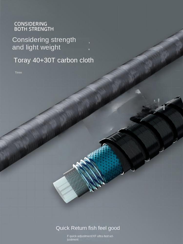 CHEERY Catching Large Taper Lure Worm Pole Ultra Fast Adjustment MH Siniperca Chuatsi Carbon FUJI Guide Ring 1.98m/2.08m – Fishing Rod – view 3