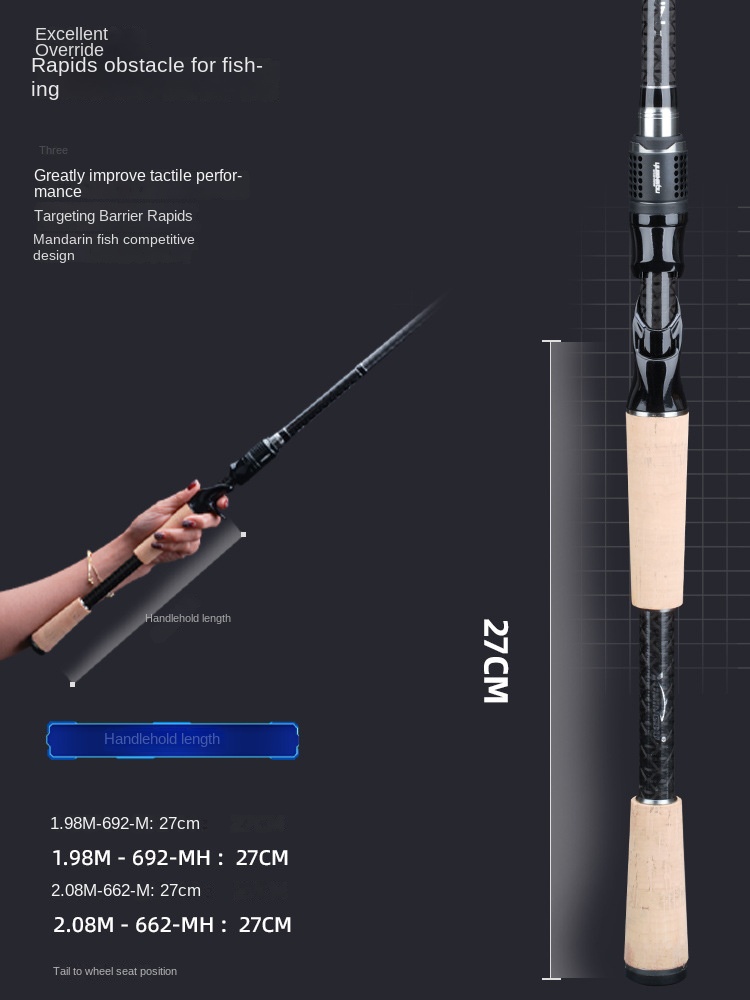 CHEERY Catching Large Taper Lure Worm Pole Ultra Fast Adjustment MH Siniperca Chuatsi Carbon FUJI Guide Ring 1.98m/2.08m – Fishing Rod – view 5