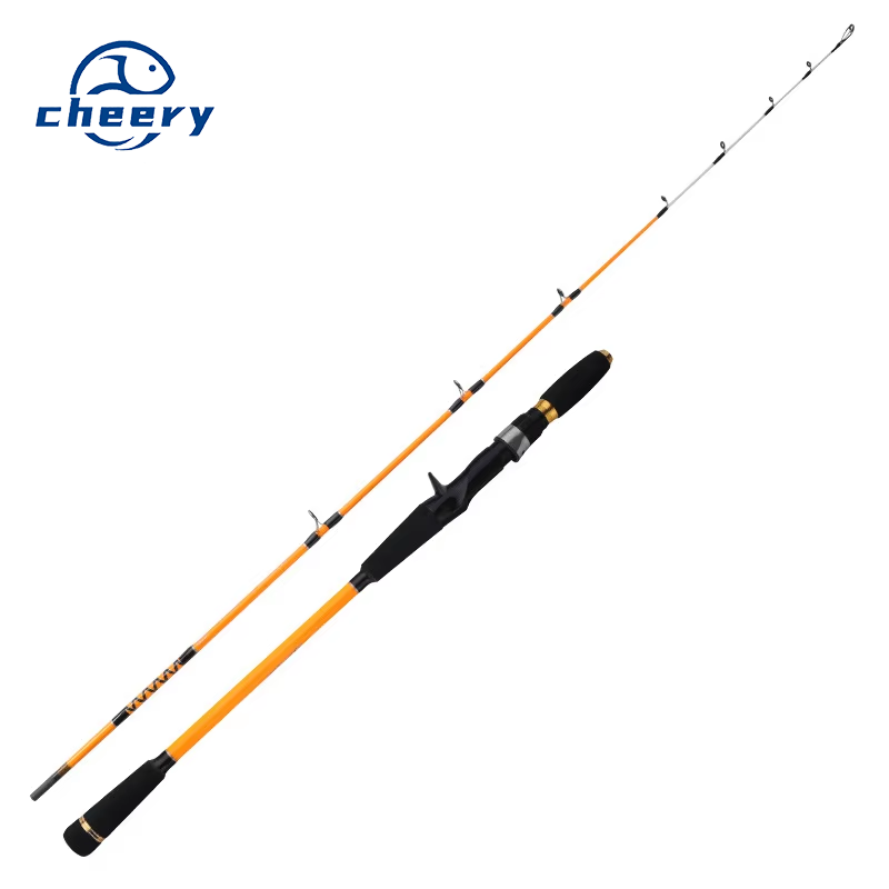 Half-boat Fishing Carbon Plate Slow Swing Rod Solid Rod Tip Soft Tail 1.55 Meters Sea Fishing Luya Rod 2-Piece Fishing Gear – Fishing Rod – view 1