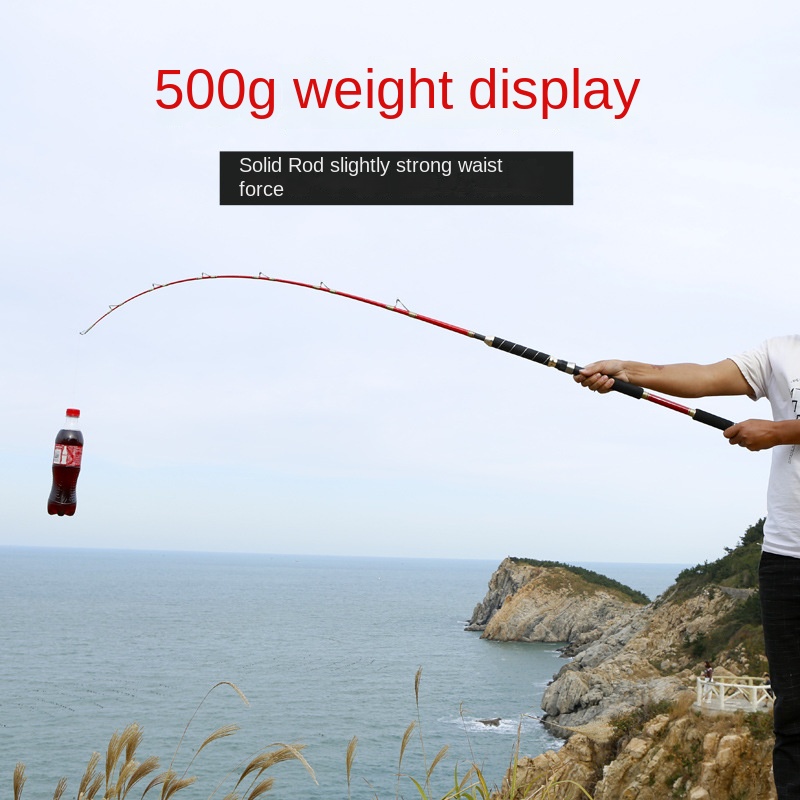 CHEERY Deep Sea Boat Fishing Rod Super Hard Solid Glass Steel 150# Electric Winch 400kg 1.65-2.1m 1.5-Section South Oil Bottom – Fishing Rod – view 3