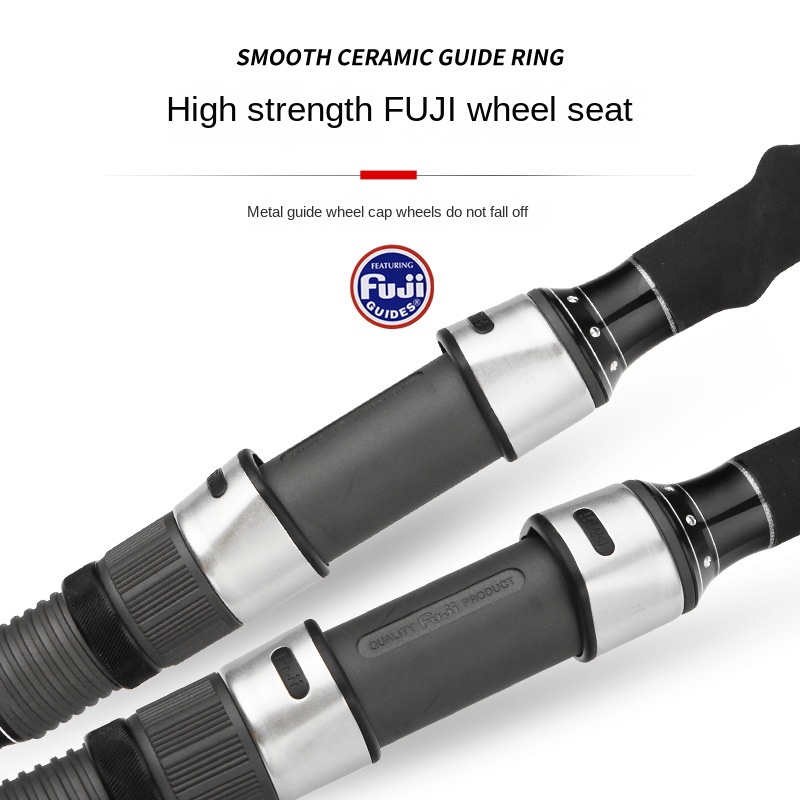 CHEERY Ocean Beach Long-distance Cast Rod Carbon Super-hard Anchor Rod 3.6 Meters 4.2 Meters Plug Fishing Rod 4 Sections – Fishing Rod – view 2