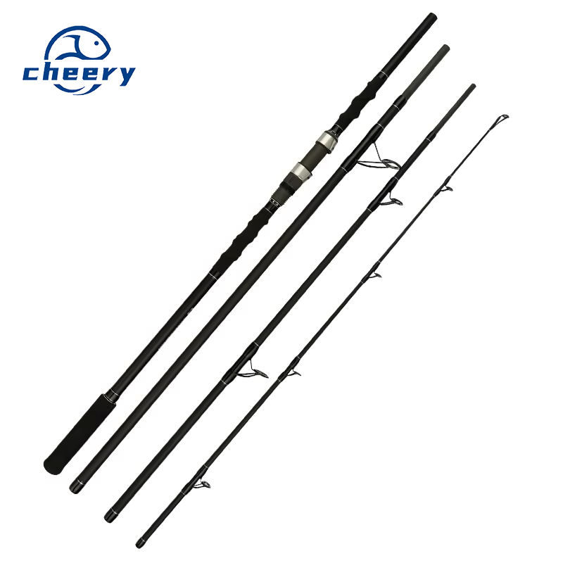 CHEERY Ocean Beach Long-distance Cast Rod Carbon Super-hard Anchor Rod 3.6 Meters 4.2 Meters Plug Fishing Rod 4 Sections – Fishing Rod – view 1