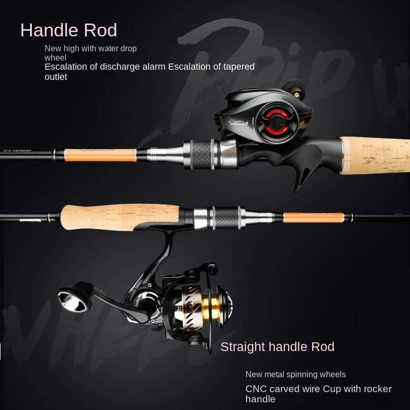 Yu Mingcatcher Carbon Lure Rod Set with Super Hard Cork Handle 1.8m-2.4m Sizes Straight Design for River & Sea Fishing – Fishing Rod – view 2