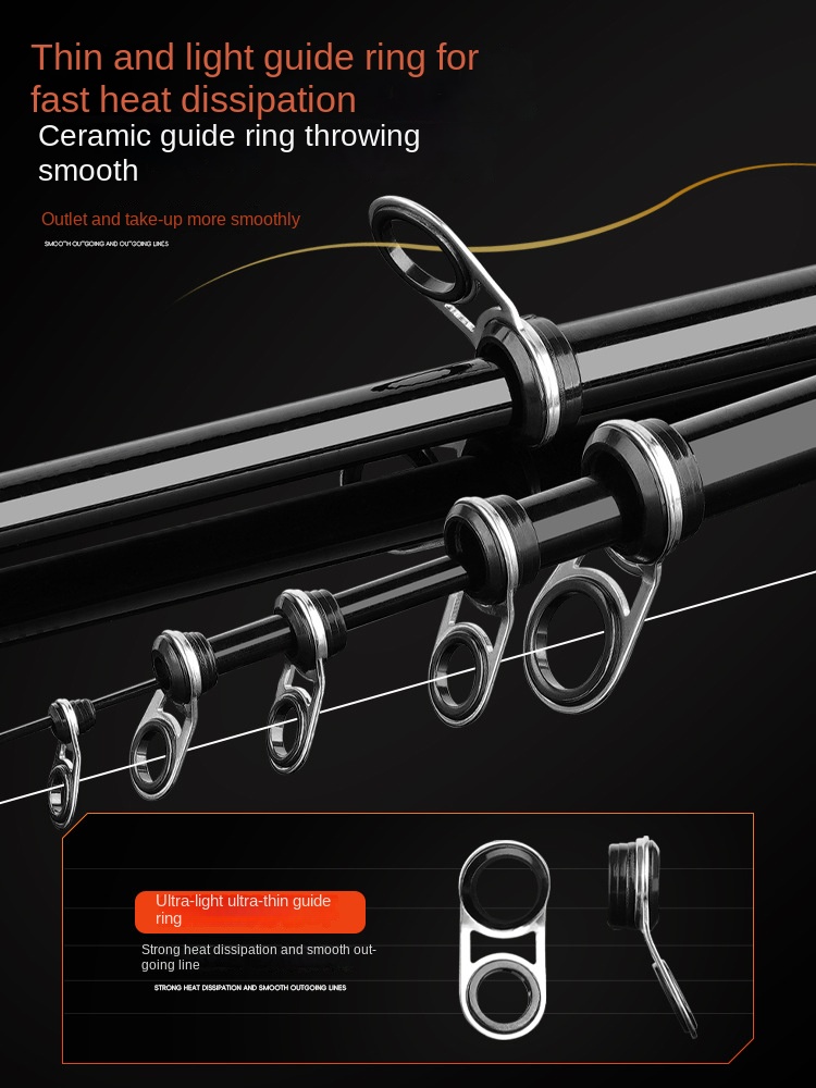 CHEERY Carbon Rock Fishing Rod XY-YG-11 Model Long Cast Soft Tail Telescopic Road Sliding Large Guide Ring Sea Fishing Shore – Fishing Rod – view 4