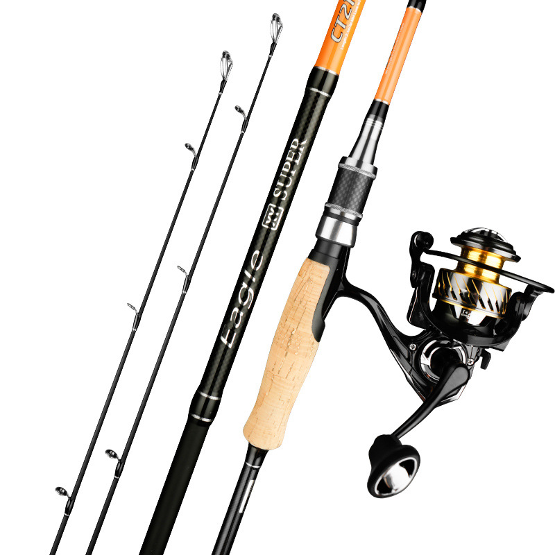 Yu Mingcatcher Carbon Lure Rod Set Double Rod Slightly M/MH Super Hard Straight Handle Throwing Rod Sea Rod Weihai Cork Handle – Fishing Rod – view 2
