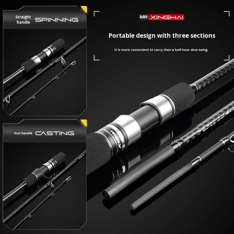 Cheery Three-Section Portable Plate Fishing Rod for Offshore Boat Multi-Section Rod for Swordfish Mackerel Factory – Fishing Rod – view 4