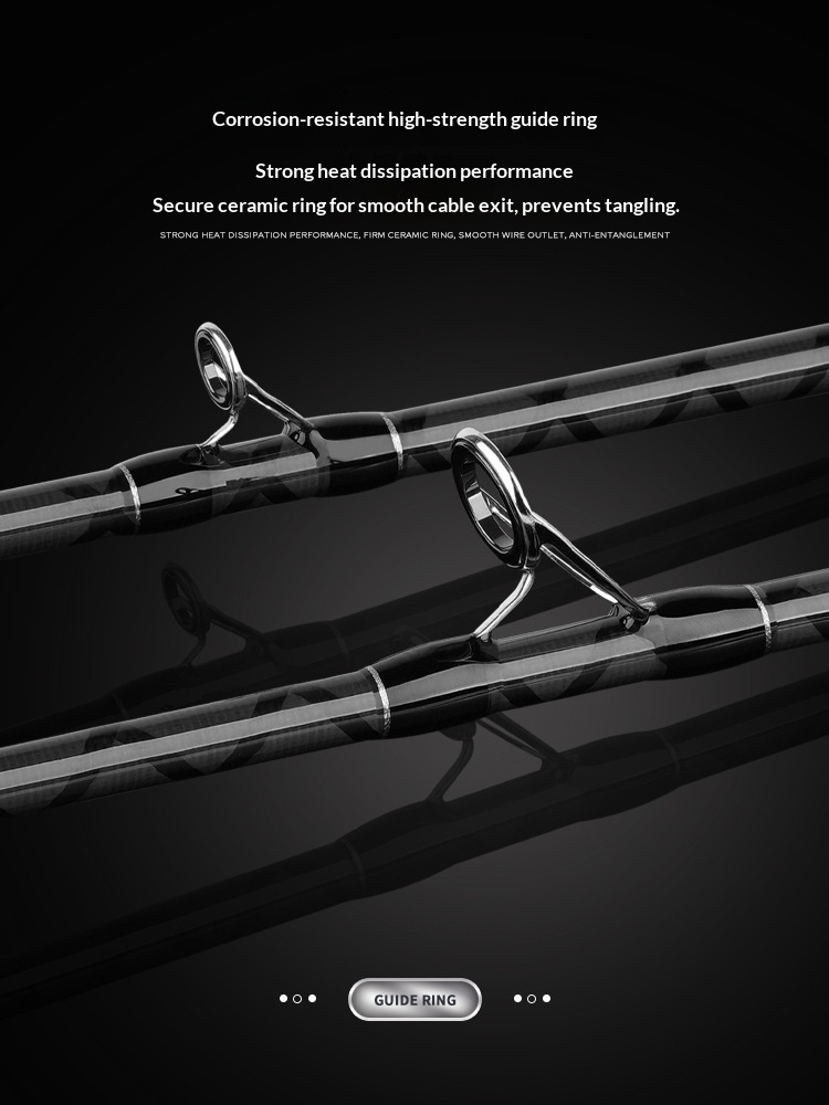 NEW Super Long-distance Investment Road Asian Luya Rod 3.0/3.6 Carbon Super Hard H Adjustment Three-section Portable Fishing Rod – Fishing Rod – view 3