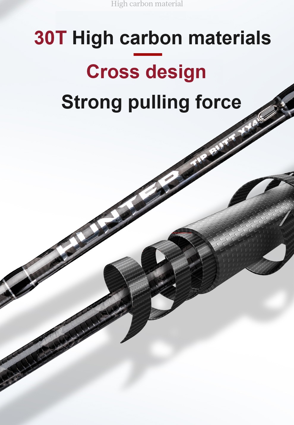 Ultralight Power Medium 2 Section 5g-30g High Carbon Fiber 1.8M 2.1M 2.4M Rod Light Bass Spinning Casting Fishing Rod – Fishing Rod – view 5