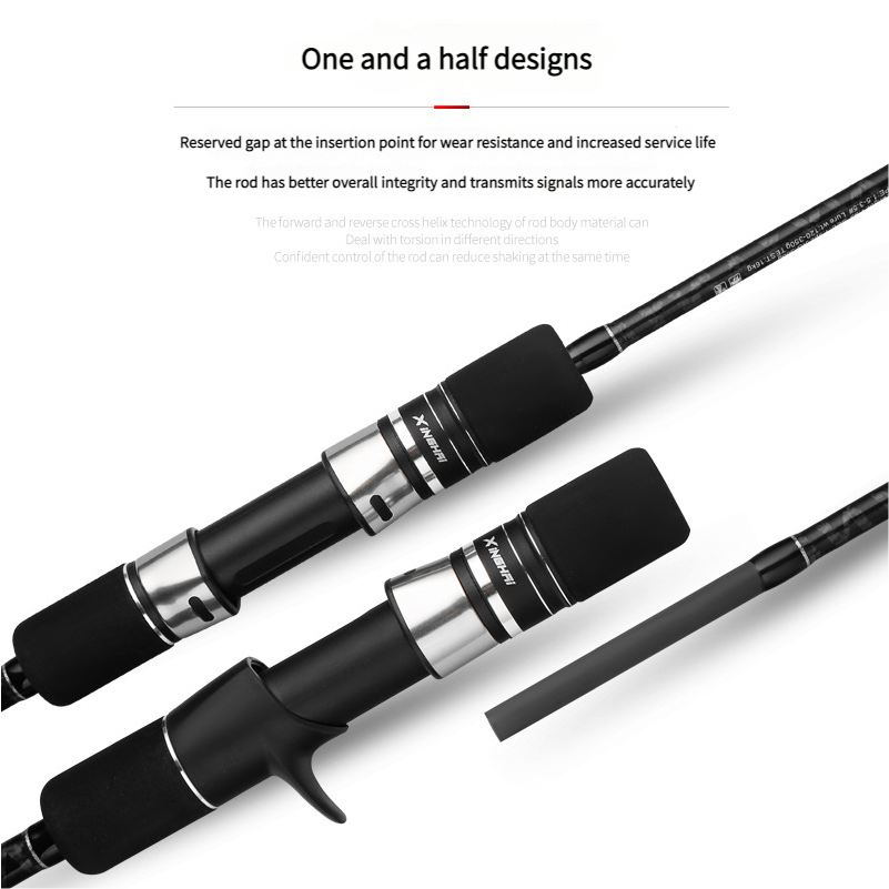 CHEERY 1.83m 1.91m MH Powerful Solid Carbon One and a Half Three Sections Spinning Casting Slow Jigging Fishing Rod Saltwater – Fishing Rod – view 4