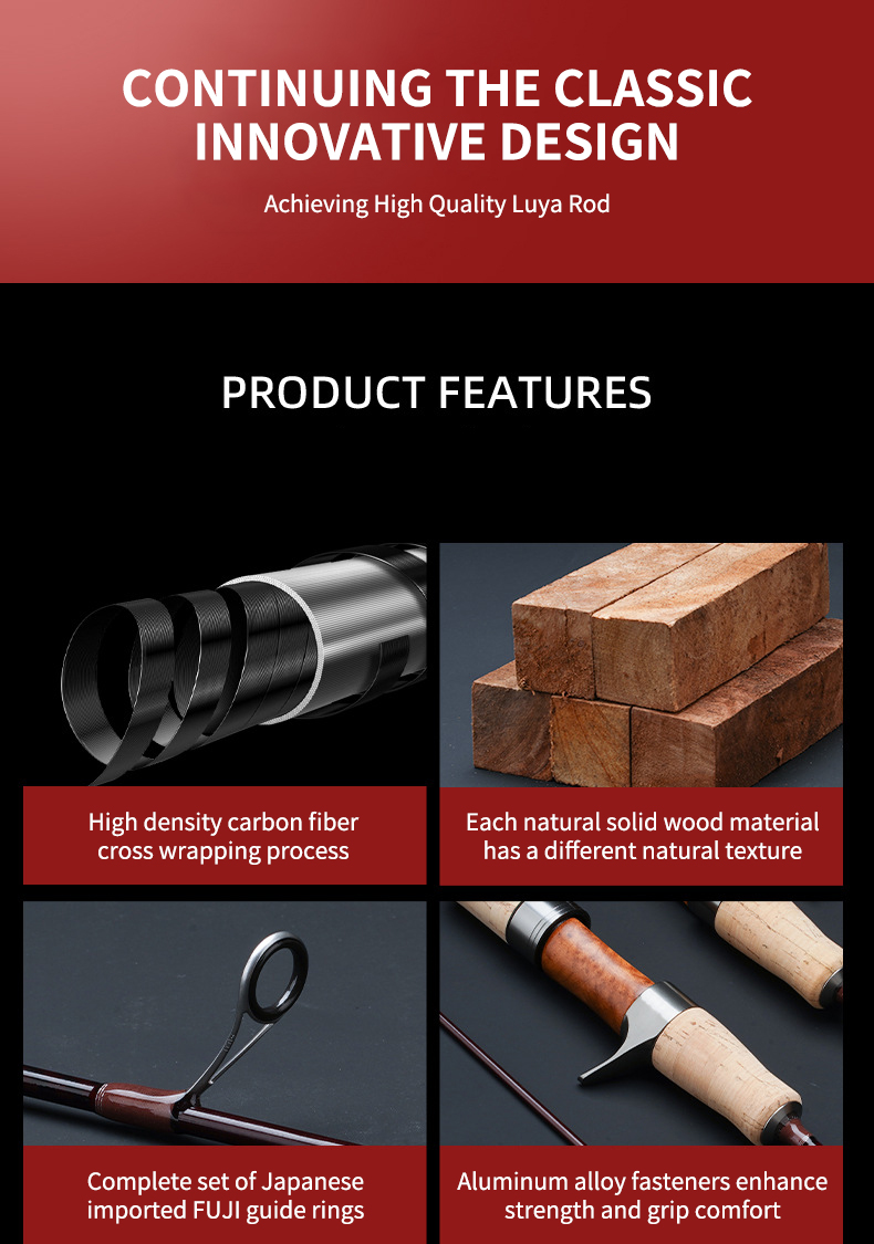 Cheery FUJI 1.55m-1.8m Carbon Ultra Light and ultra Soft 1.5g-8g Ocean Saltwater Fishing Spinning Casting Fast Pitch Jigging Rod – Fishing Rod – view 4