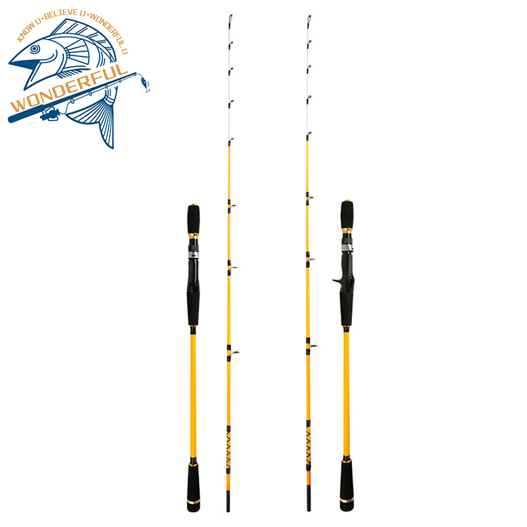 1.55m 1.7m 2 Section Carbon Solid Tip Spinning Casting Offshore Boat Slow Pitch Jigging Fishing Rod – Fishing Rod – view 2