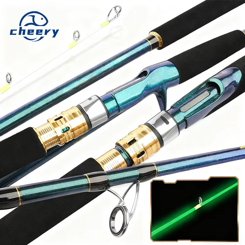 Cheery 1.5m 1.8m 2.1m 2.4m Carbon Fiber FAST Saltwater Lure Shore Jigging Offshore Fishing Spinning Casting Boat Rod Sea Bass – Fishing Rod – view 1