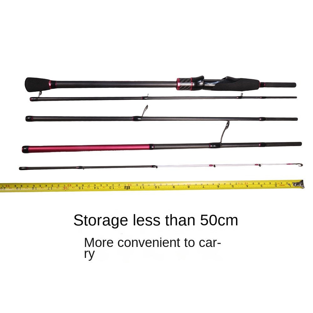 Cheery New Rod Carbon Fiber Fishing Rod Ultra-Fast Straight Handle Travel Rod 2-Piece 150g Lightweight Super Hard Tone Spot – Fishing Rod – view 4