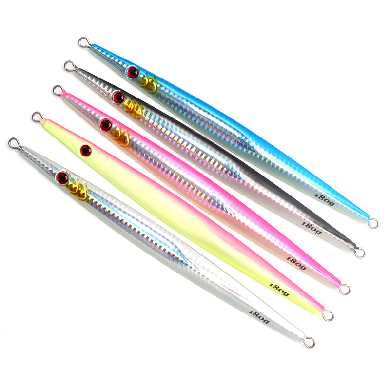 Iron Plate Lead Artificial Hard Bait Lure with Night Glow Laser for Fast Casting Long Cast Fishing Hooks Printed – Metal Lure – view 5