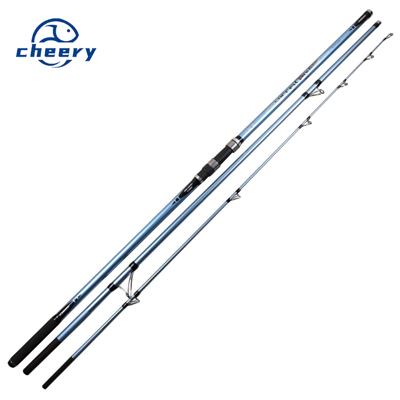 Cheery High Quality Wholesale 4.2m/4.5m 3 Sections Surf Long Casting Carbon Fishing Rod Surf Rod Sea Fishing – Fishing Rod – view 1