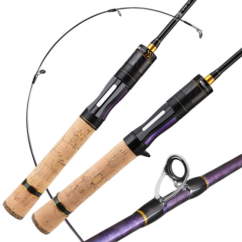 New Arrival Ultra Light 1.68m 1.8m 1.98m Carbon Fishing Rod for Lure Bass Perch Carp Trout Lake Casting Spinning & Pole Fishing – Fishing Rod – view 2