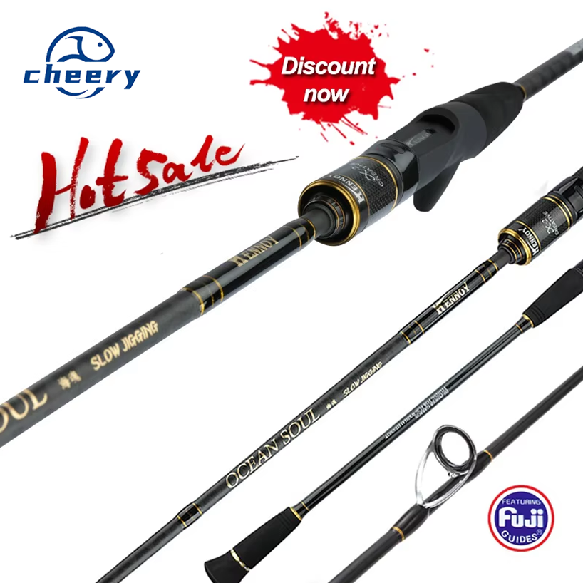 CHEERY Bassmaster FUJI Parts High Carbon Slow Jigging Fishing Rod Sea Fishing Lure Casting Spinning Rod – Fishing Rod – view 2