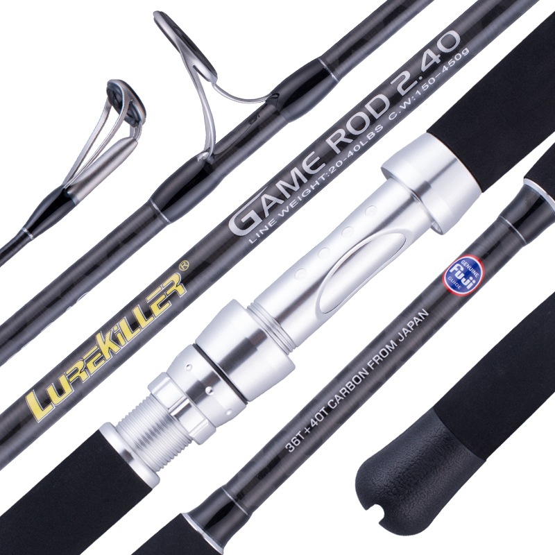Lurekiller FUJI Parts 2 Section Deep Sea Boat Fishing Rod High Carbon Fiber Trolling Fishing Rod for GT Tuna – Fishing Rod – view 5