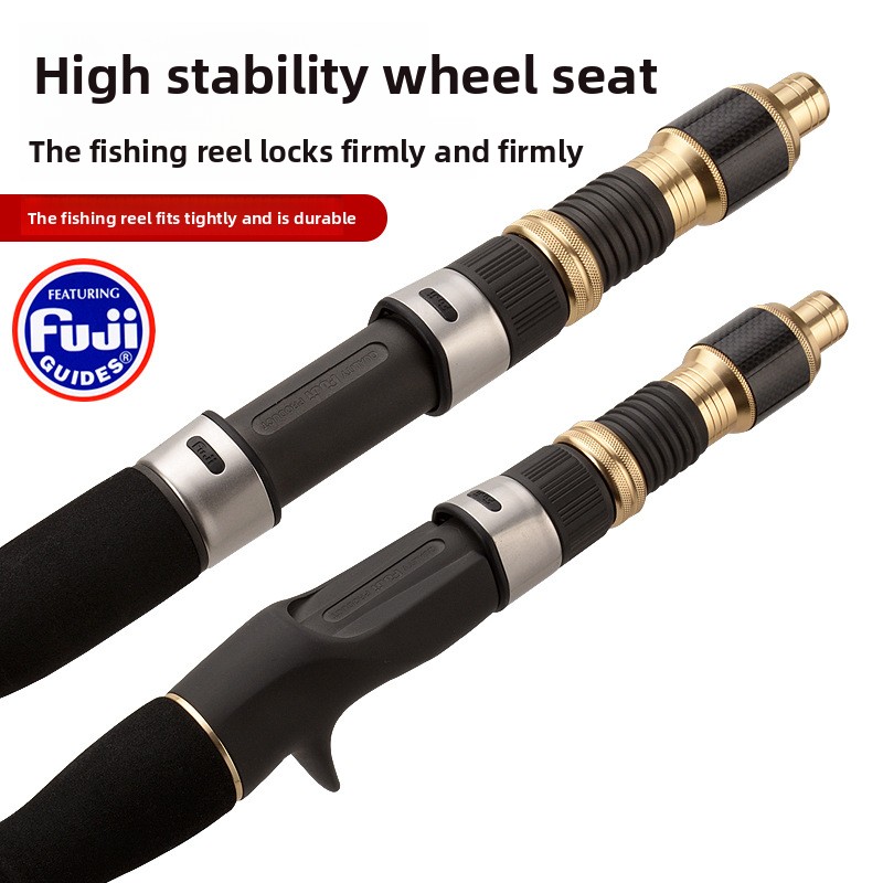Solid Carbon Fiber Slow Jigging Sea Fishing Rod with Full Fuji Guide Ring for Bass Tuna Species Boat Fishing – Fishing Rod – view 3