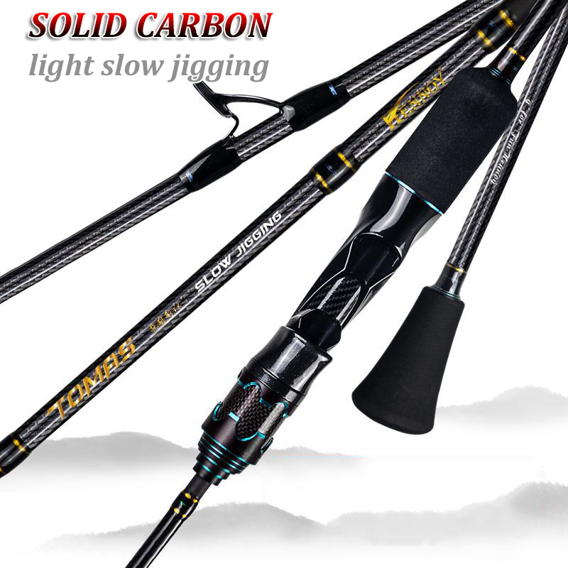 Japan Toray Carbon Fiber Saltwater Slow Pitch Jigging Rods Ultralight Solid Tip Boat Sea Fishing Jig Jigging Rod – Fishing Rod – view 2