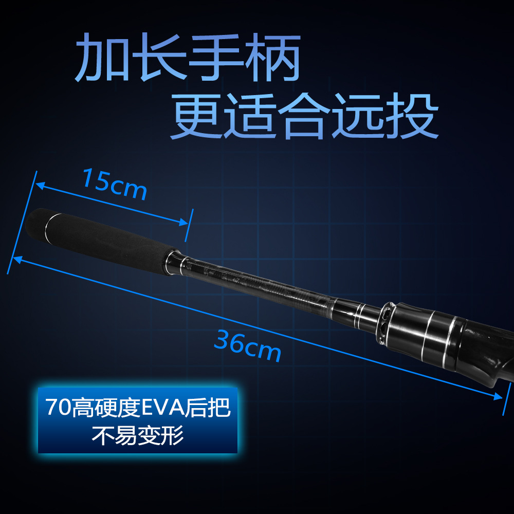 2.4m 2.7m 3.0m 3.3m Extended Handle Carbon Spinning M Action Fishing Rod Bait Long Casting Shore Slow Jigging Fishing Rods – Fishing Rod – view 3