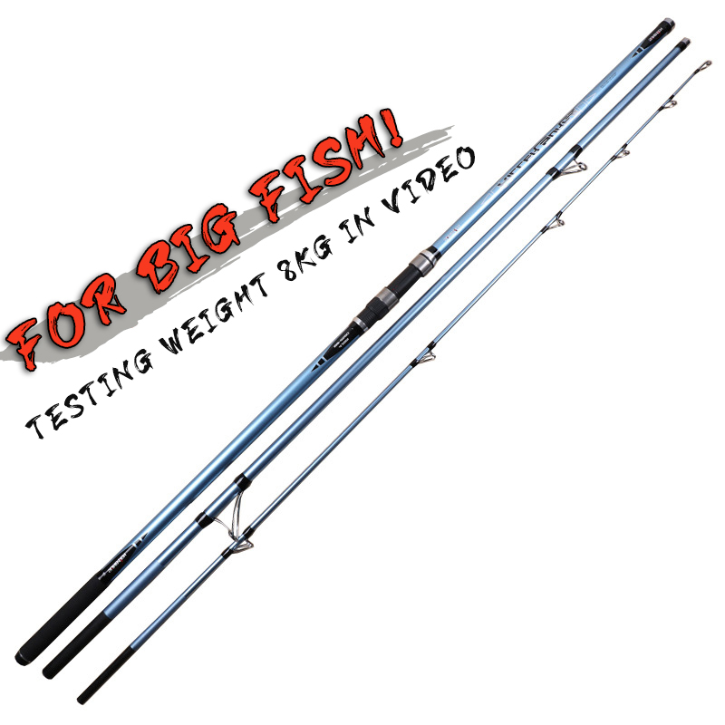 4.2m/4.5m 3 Sections Carbon Fiber Surf Fishing Rod Long Casting Ultralight Fishing Rod Surf Rod – Fishing Rod – view 2