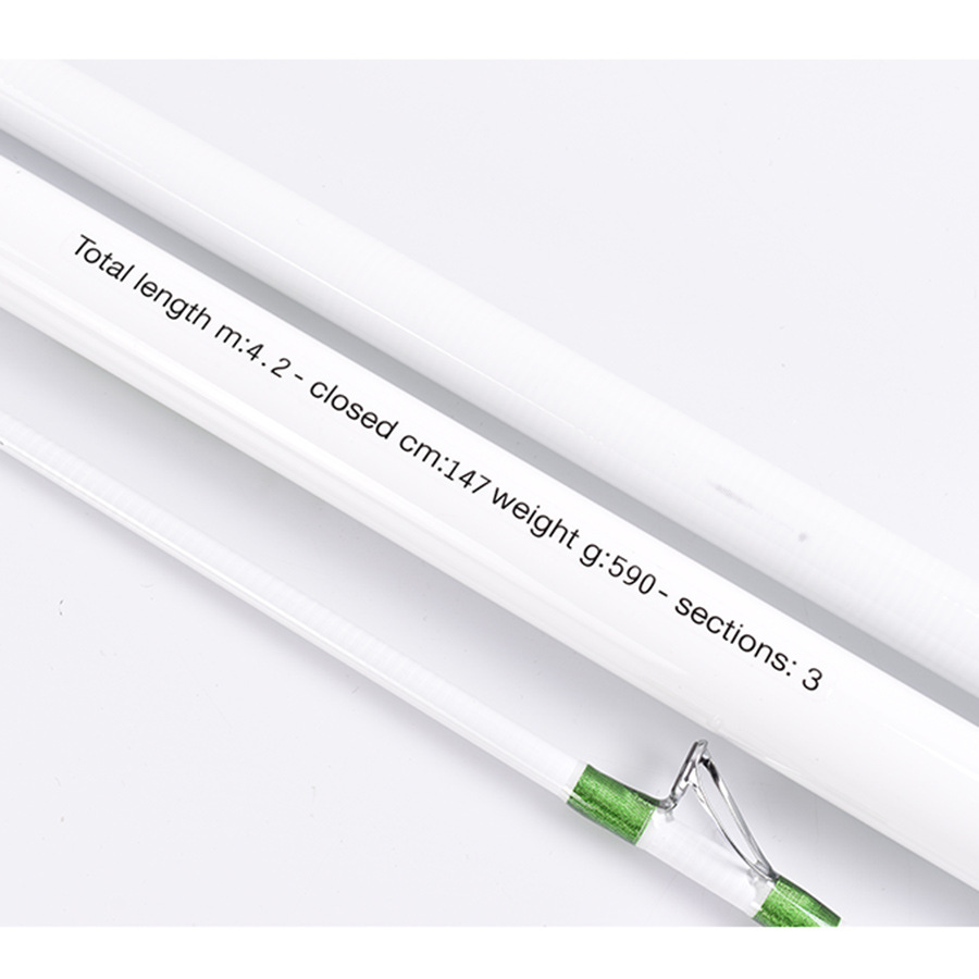 4.2m Carbon Fiber Three-Section Telescopic Beach Long-Casting Fishing Rod 300g Bait Weight Medium Hardness EVA Surf Rod – Fishing Rod – view 3