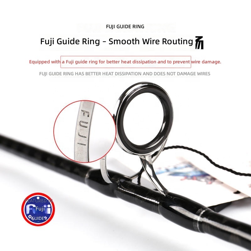 CHEERY Japan Saltwater Fuji 1.8m Slow Pitch Jigging Trolling Spinning Baitcasting Cross Carbon Fiber EVA Fishing Rod – Fishing Rod – view 5