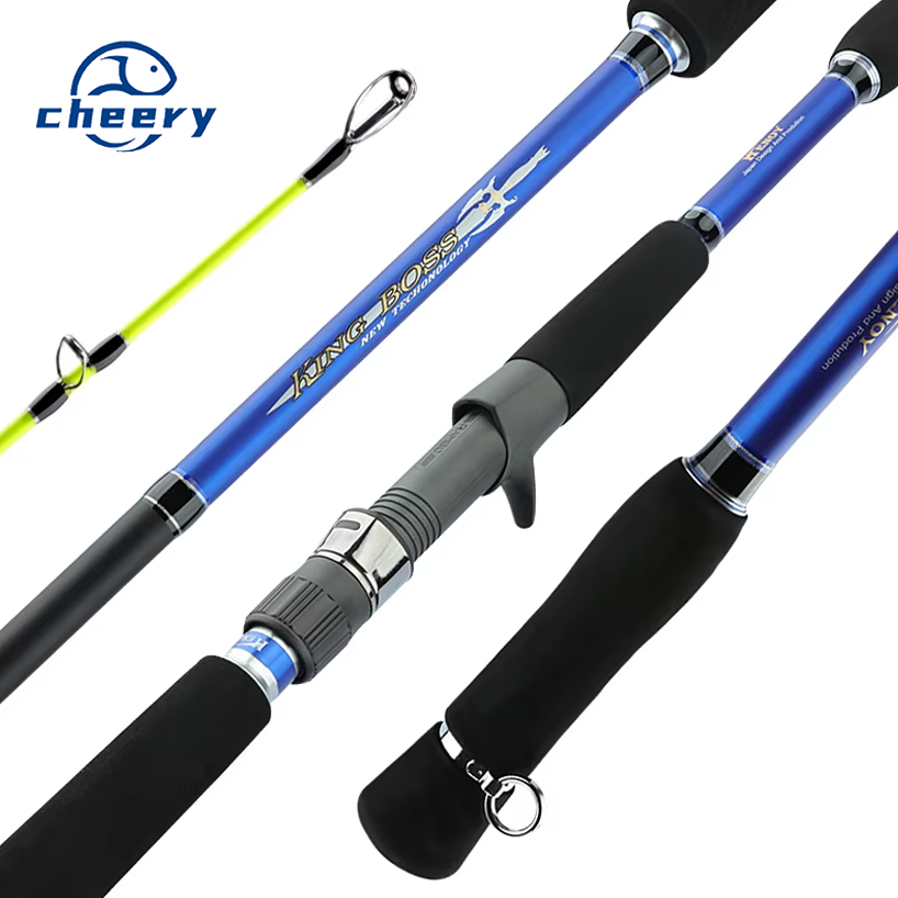 High Quality Carbon Fiber 1.8m-2.7m Heavy Boat Fishing Rod Trolling Fishing Rod Saltwater Spinning Fishing Jigging Rod – Fishing Rod – view 1
