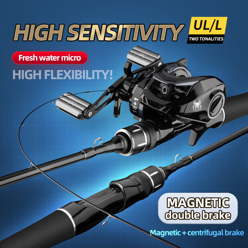 New Design Cross Carbon Fiber 1.5m 1.68m 1.8m 1.98m Fishing Ultra Light Spinning Casting Fishing Rod – Fishing Rod – view 2