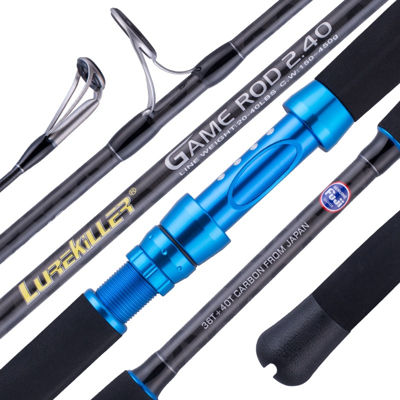 Lurekiller FUJI Parts Deep Sea Boat Fishing Rod High Carbon Fiber Big Game Trolling Fishing Rod GT Tuna Rod – Fishing Rod – view 2