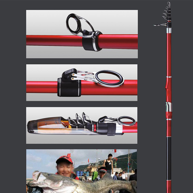 Wholesale 30T Carbon Fiber Super Hard Casting Telescopic Fishing Rod Sea Fishing Rod – Fishing Rod – view 5