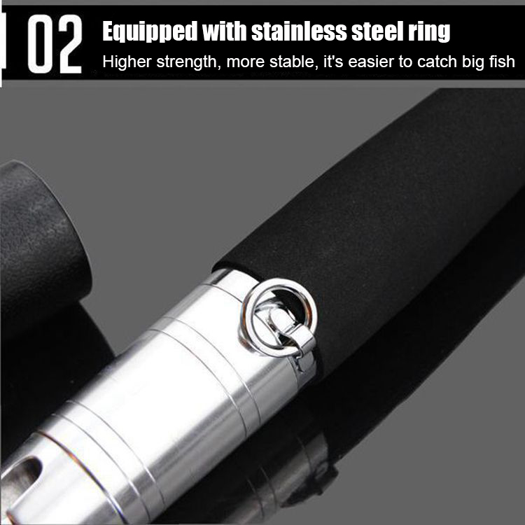 1.8m/1.95m/2.1m Big Game 3 Sections High Carbon Saltwater Fishing Rod Boat Rod Jigging Rod – Fishing Rod – view 4