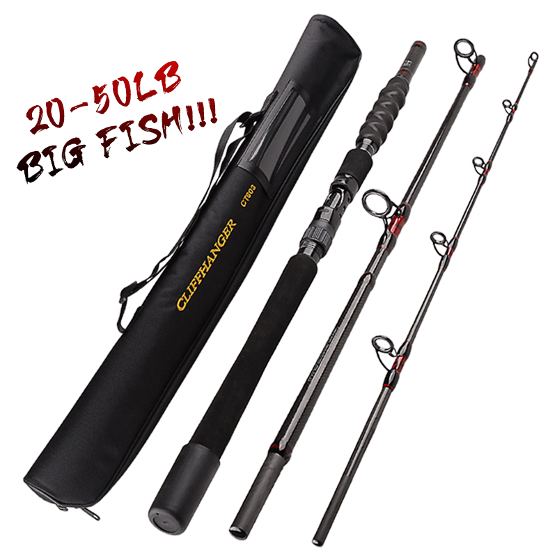 CHEERY Wholesale Price Custom 3 Section Carbon Fiber Boat Fishing Rod Trolling Fishing Rod Pesca Big Game Fishing Rods – Fishing Rod – view 3