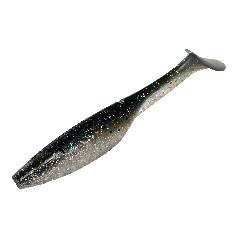 PVC Sinking Sea Fishing Lure Paddle Tail Swimbait Colorful Walleye Zander Bass Soft Plastic Shad Baits – Worms & Grubs – view 1