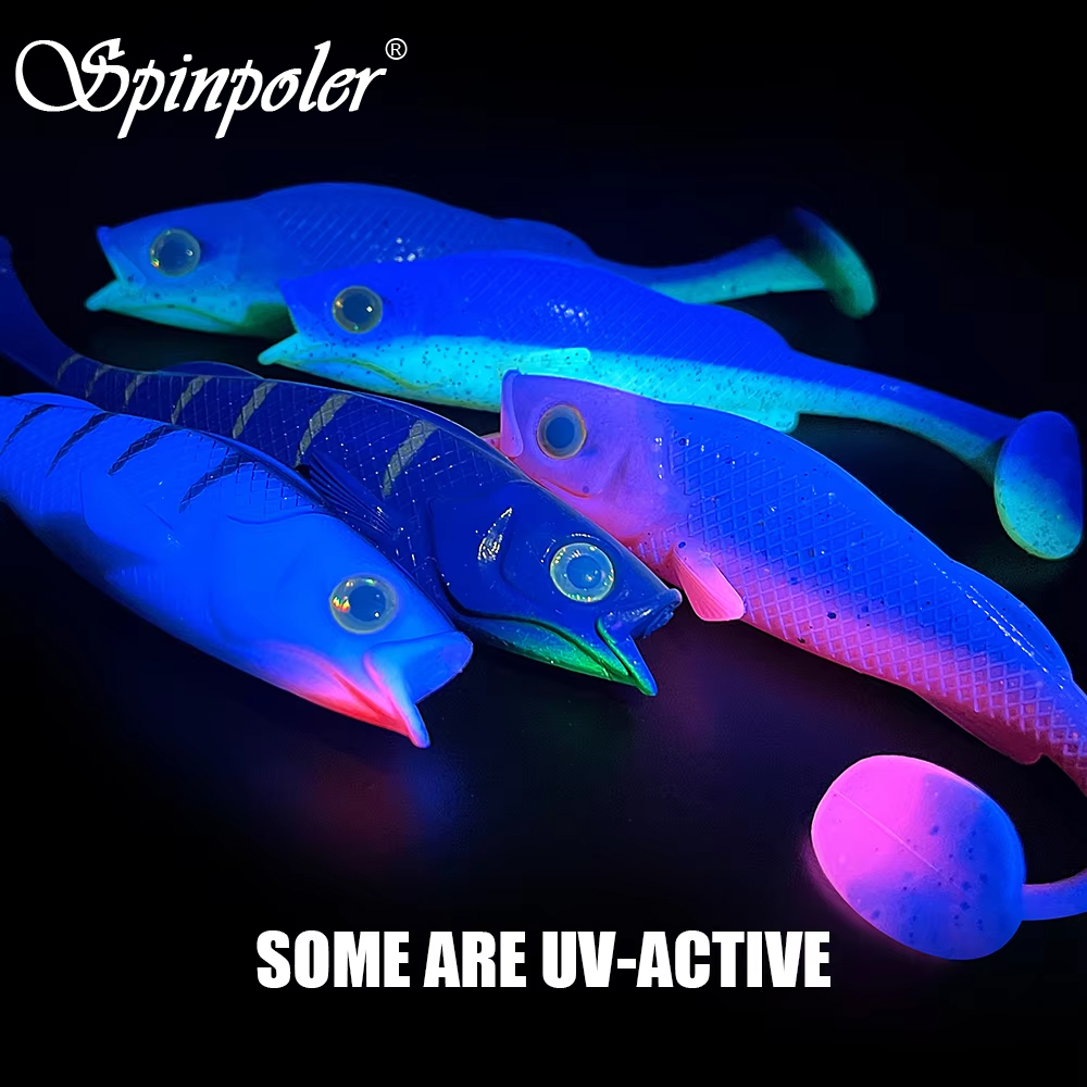 Spinopler Predator Fishing Lure 7cm 11cm 14cm Soft Body T-Tail Swimbait Bass Perch Pike Fishing UV Wobbler Rubber Shad Tackle – Soft Lure – view 2
