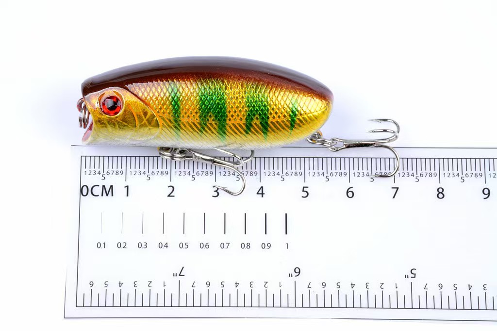 High Quality 60mm 10.4g Mini Bass Popper Lure Cute Fat Vivid Swimbait Bait for Ocean Beach Bottom Rock Fishing 5 Lure Fishing – Popper – view 4