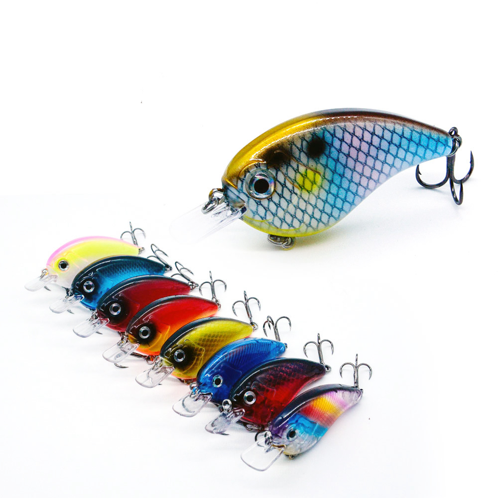 Wholesale 68mm 9g square Flat Lip Floating Fishing Crankbait Lure – Minnow – view 2