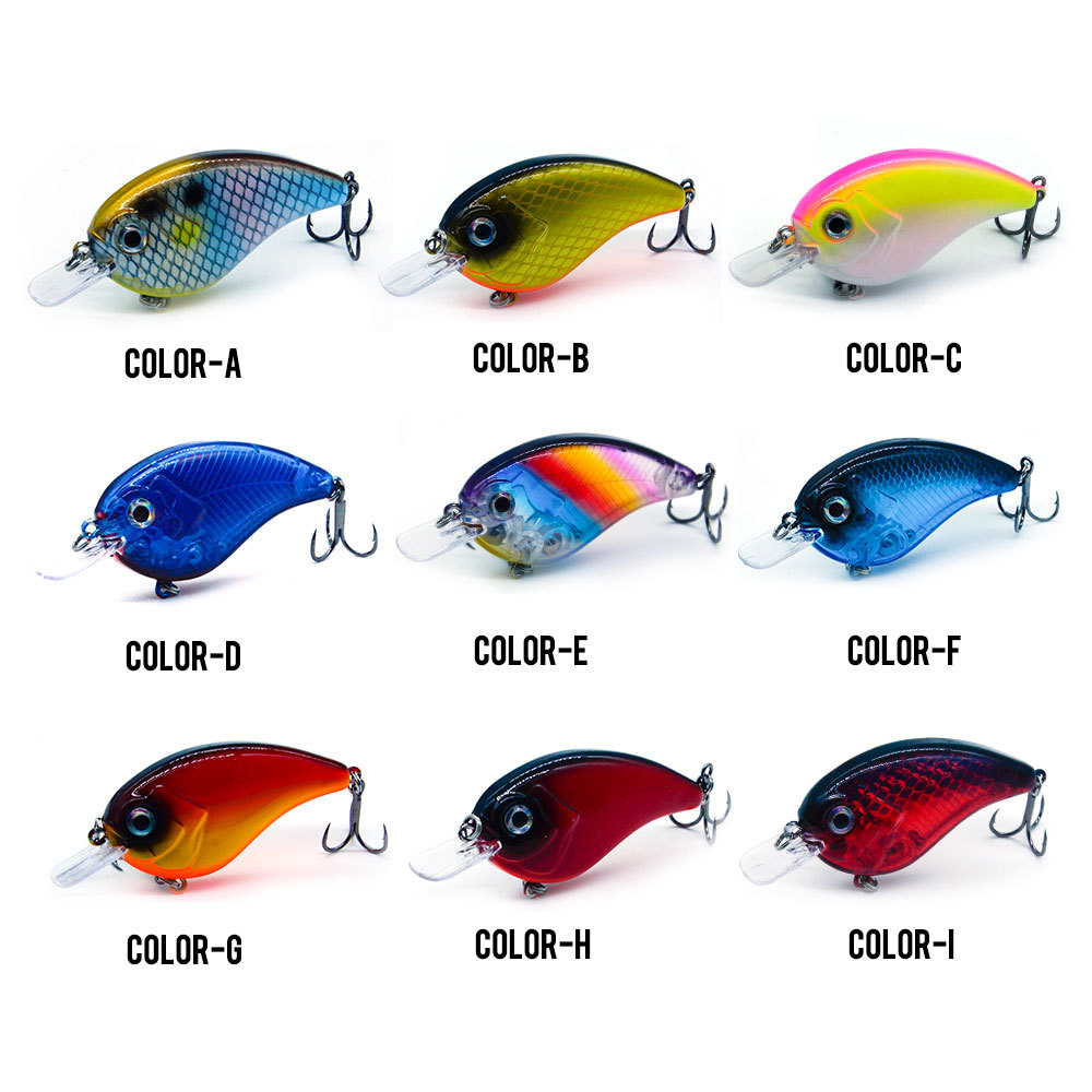Wholesale 68mm 9g square Flat Lip Floating Fishing Crankbait Lure – Minnow – view 3