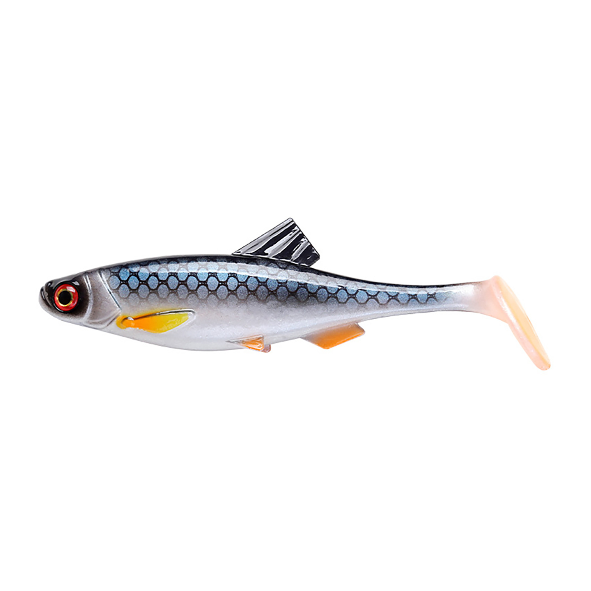 New 5.5in 8in 3D Swing Roach Swimbait Soft Lure for Pike and Bass Fishing Artificial Shad for Ocean Boat Fishing – Worms & Grubs – view 5