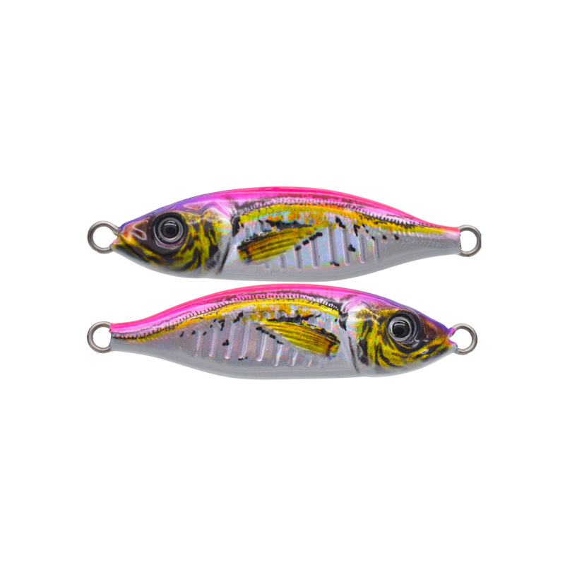 3D Printed Metal Barracuda Dying Fish UV Glow Jigging Lure for Long-Distance Casting Freshwater Bass & Carp Bottom Fishing – Metal Lure – view 4