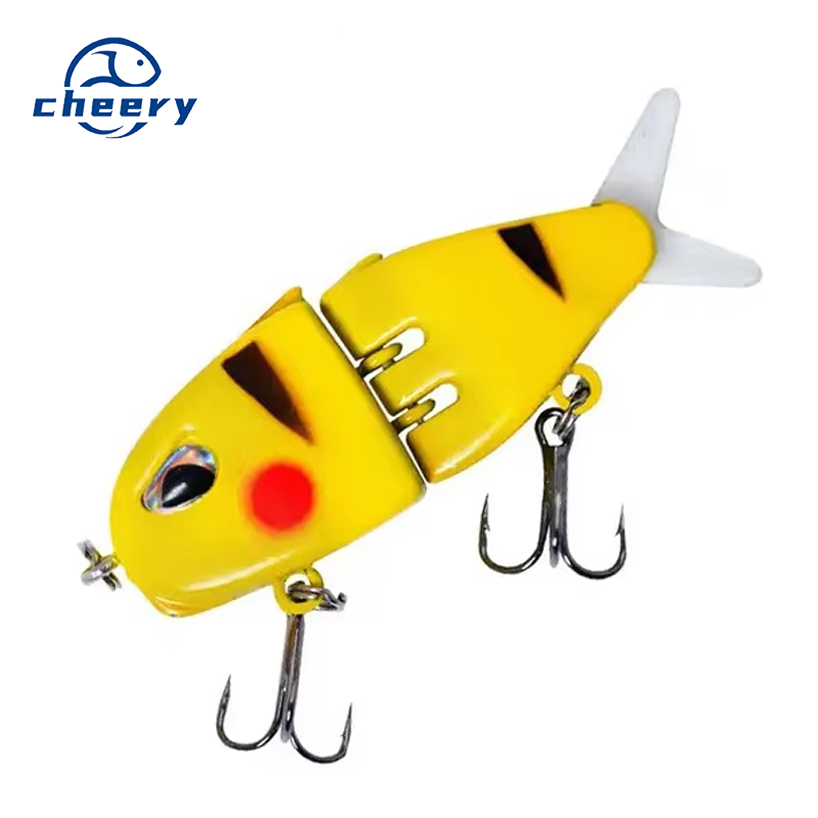 NEW 60cm 6.5g 2 Sections Glide Rattled Soft Tail Swimbait Large Saltwater Fresh Water Fishtail Hard Swimbait Fishing Lures Bait – Metal Lure – view 1