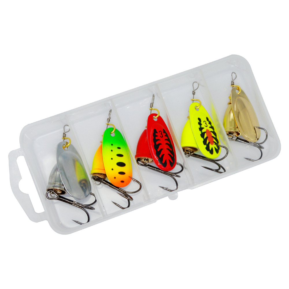 Cheery High Quality 8g 7colors Wholesale Manufacturers Bionic Spoon Fish Lure Brass Sinker Spinner Bait With Treble Hooks – Metal Lure – view 5