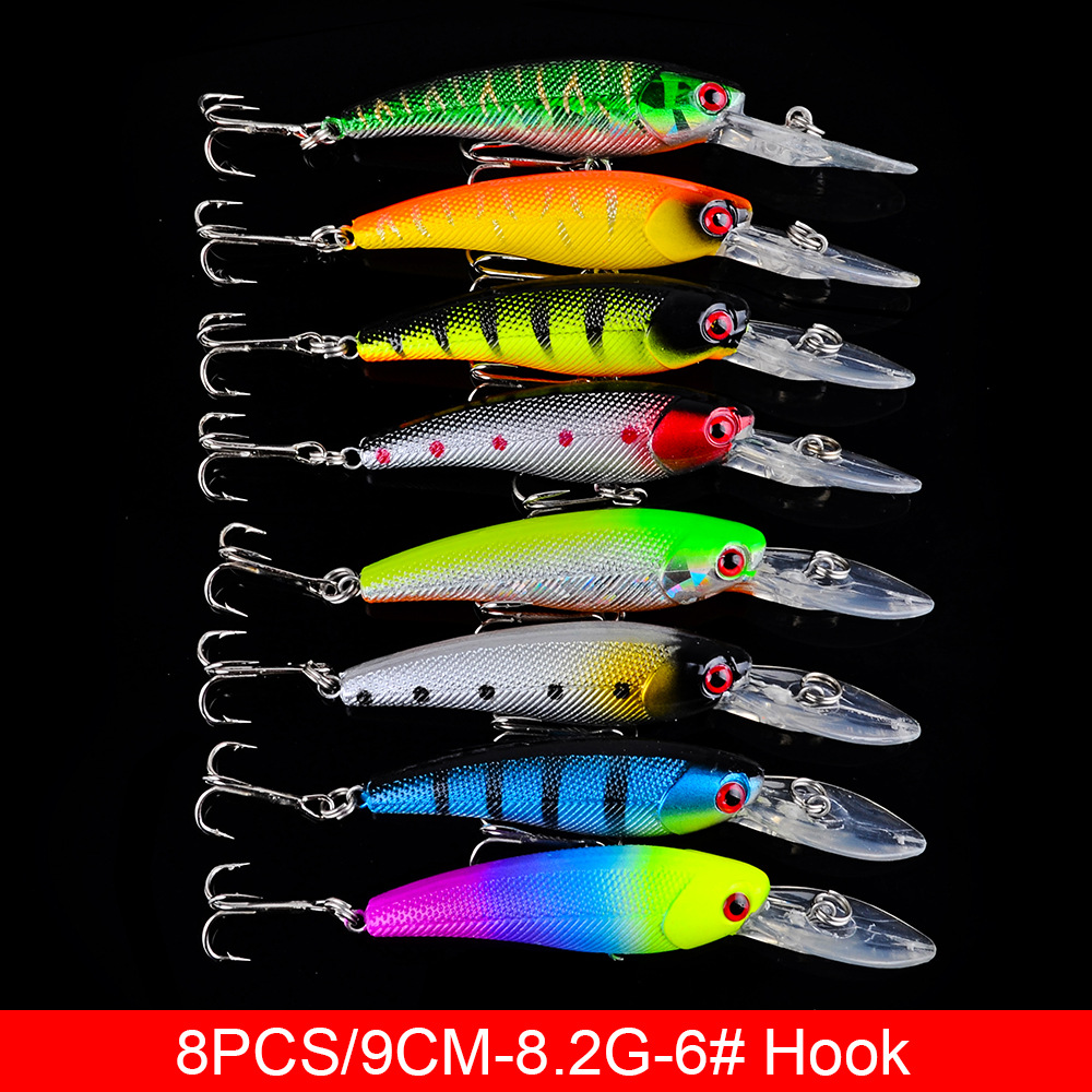 Wholesale 21Pcs Fishing Lures Kit Freshwater Bait Tackle Kit for Bass Trout Fishing Accessories Including Minnow Lure – Minnow – view 5