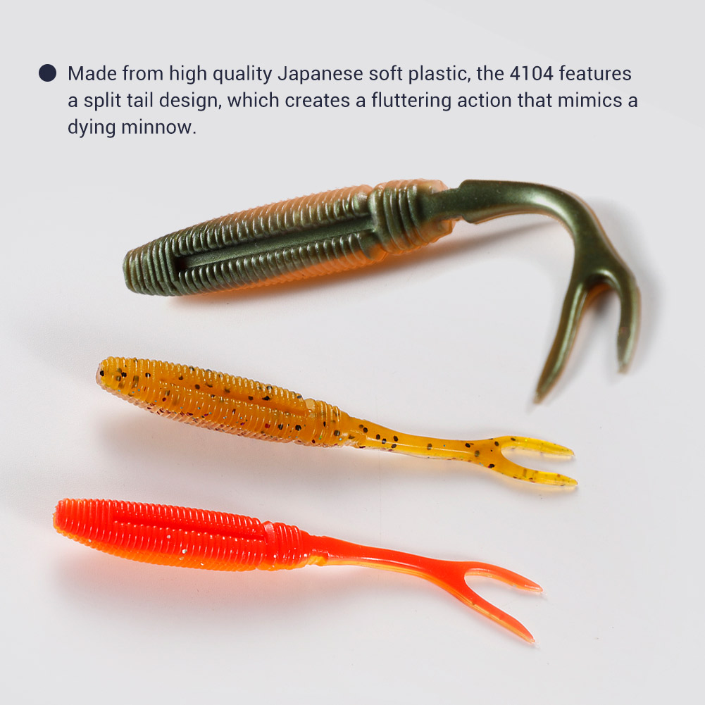 NOEBY 12.5cm 7.5g Pin Tail Fluke Fishing Soft Worms Lure , Soft Plastic Bass Lure Split Tail Bait – Worms & Grubs – view 5