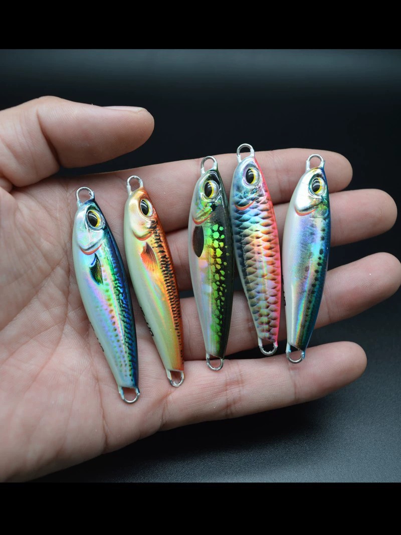 HOT Slow Pitch Jigs 20g 30g 40g 3D Print Color Metal Jigs Japanese Bionic Jigging Fishing Lures Bass Bait for Sale – Metal Lure – view 4