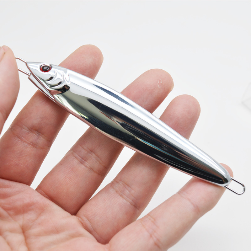 Chrome Glow Fall Slow Pitch Jigging Blank Tungsten Jig Bass Mackerel Iron Jigging Lure Saltwater – Metal Lure – view 3