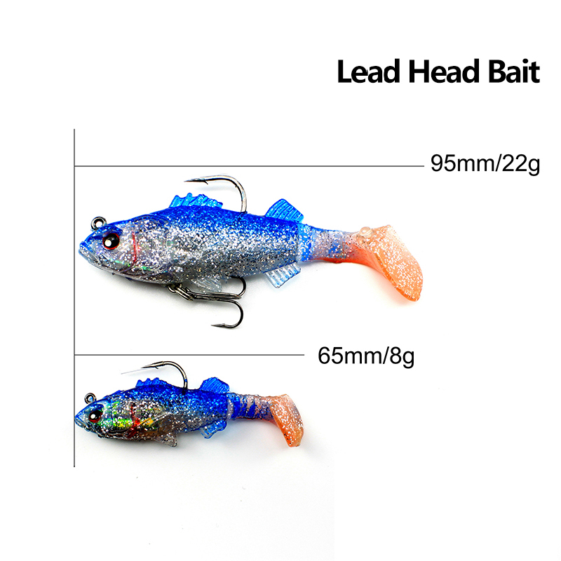 Noeby Stock Lead Head Soft Vibe Lure – Soft Lure – view 4