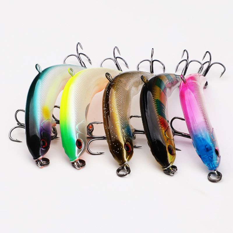 4g 7.5g Floating Fresh Water Sea Fishing Minoan Swimming Curved Crooked Turn Curve Jackall Pikupiku 65/78 Fishing Lures – Pencil – view 2