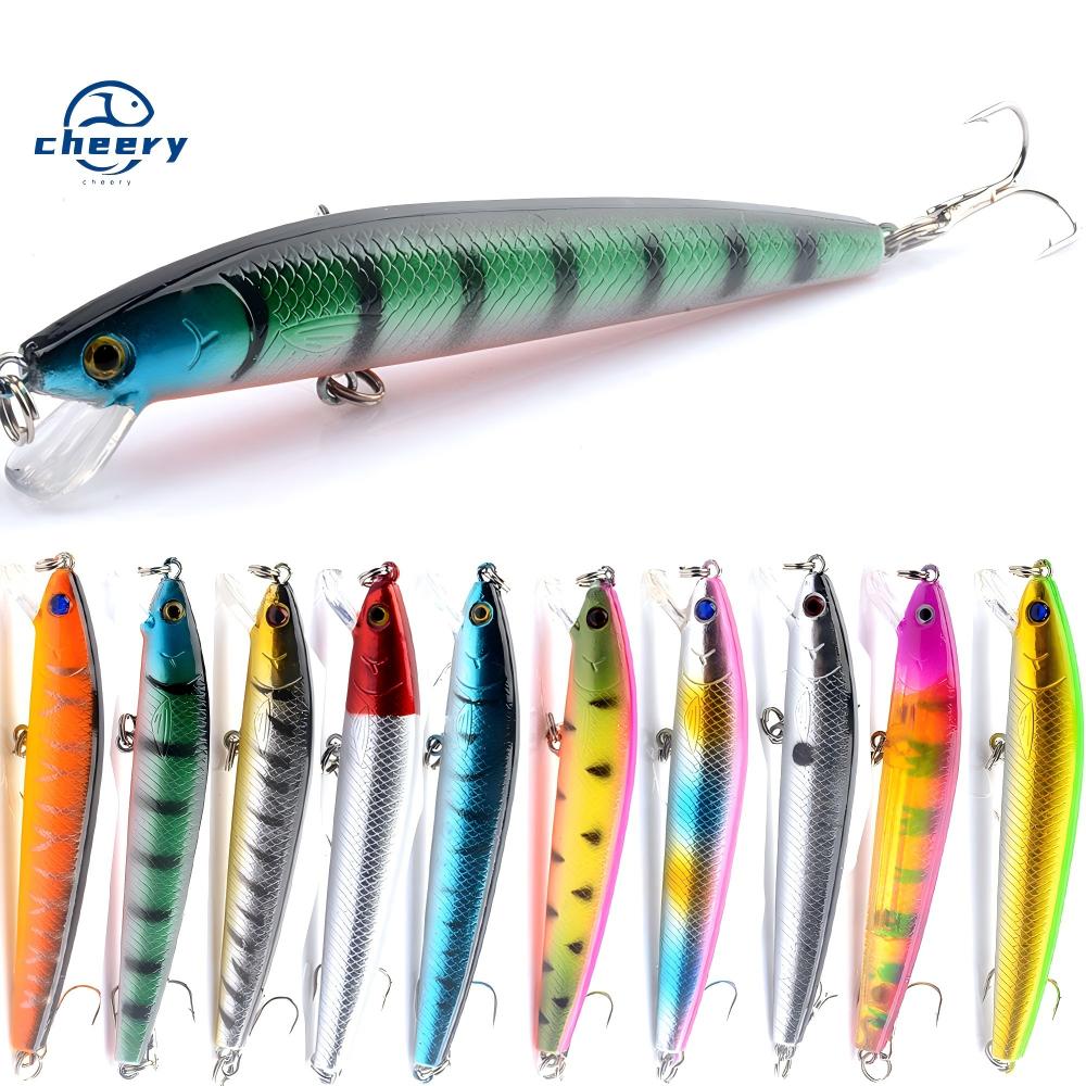 CHEERY the Brave ABS Live Bait Fishing Floating Minnow Bait 9.5Cm/8.5G with Hooks Bass Sea Fishing – Pencil – view 1